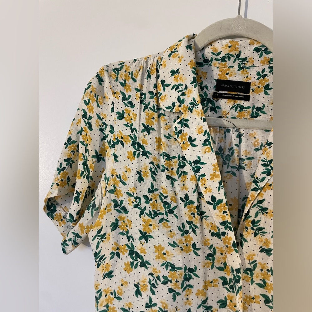 Mila Midi Shirt Dress in Ivory Yellow - Picture 7 of 13